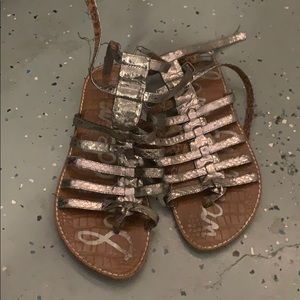 Silver Sam Edelman gladiator sandals